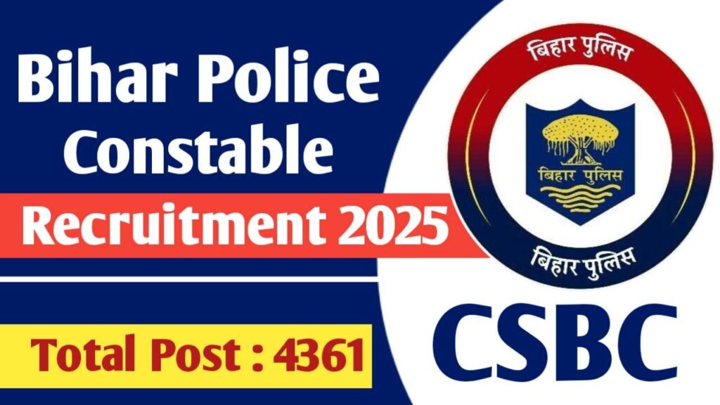 Bihar Police CSBC Driver Constable Vacancy 2025