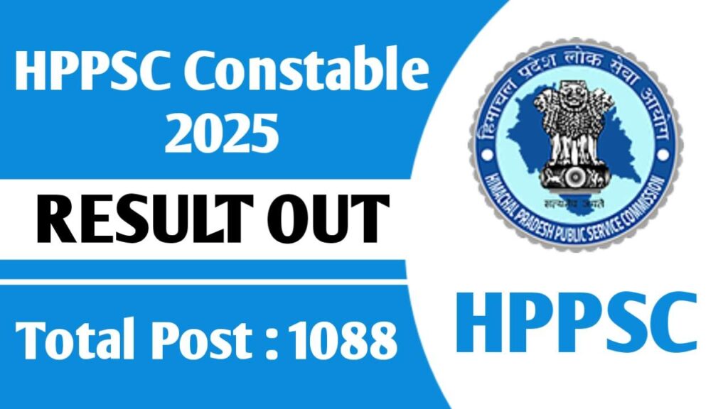 HPPSC Constable Result 2025 Out