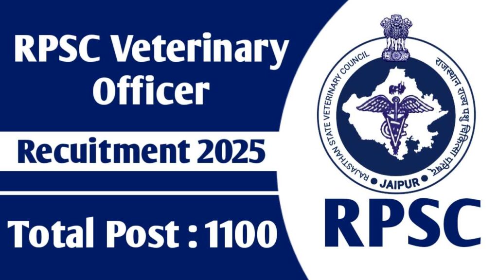 RPSC Veterinary Officer Recruitment 2025