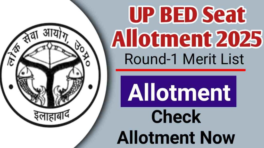 UP BED Merit List 2025 Seat Allotment Round 1