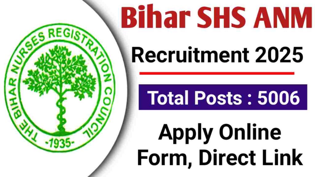 Bihar SHS ANM Recruitment 2025