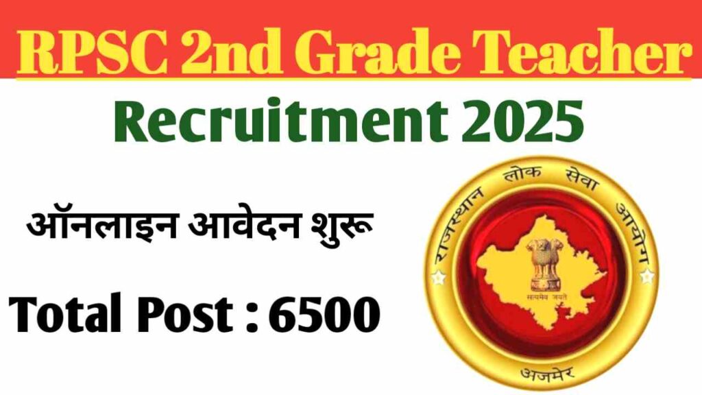 RPSC 2nd Grade Teacher Recruitment 2025
