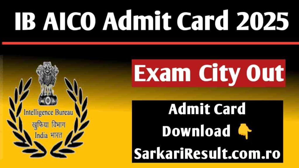 IB ACIO 2025 Exam City 2025 Out