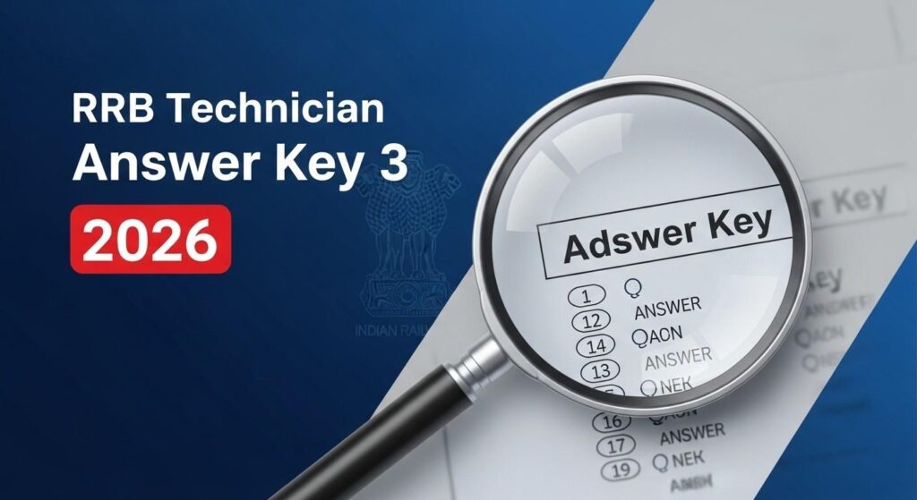 RRB Technician Grade 3 Answer Key 2026